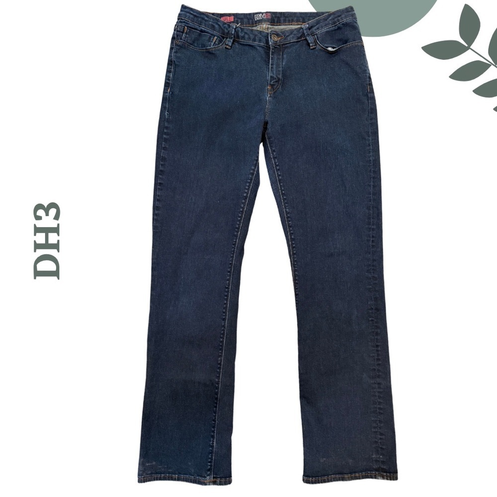 🛍️3/$40 DH3 Jill Mid-Rise Straight Leg Blue Jeans - Size 12x34